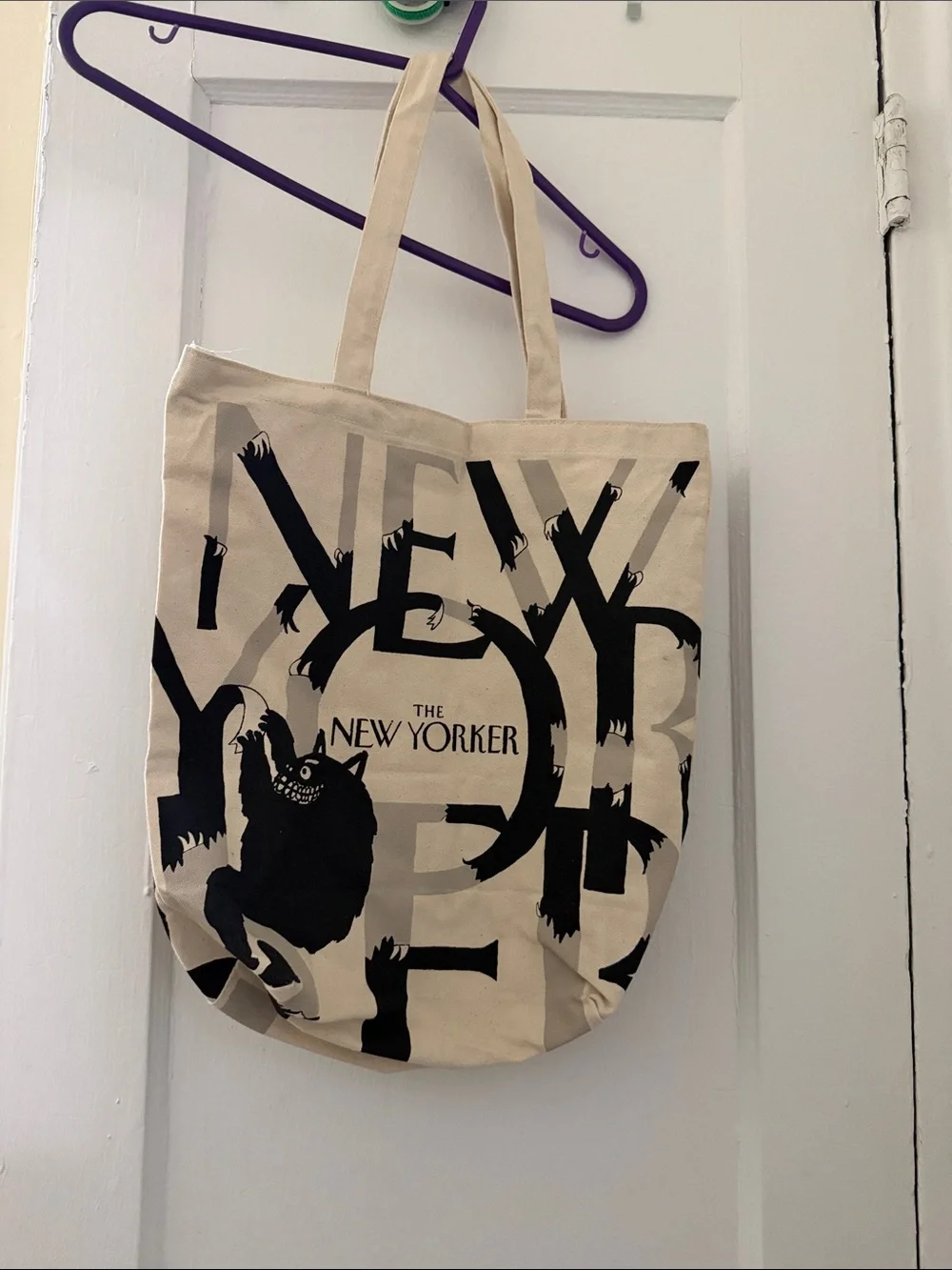 Black & Cream Logo Tote Bag